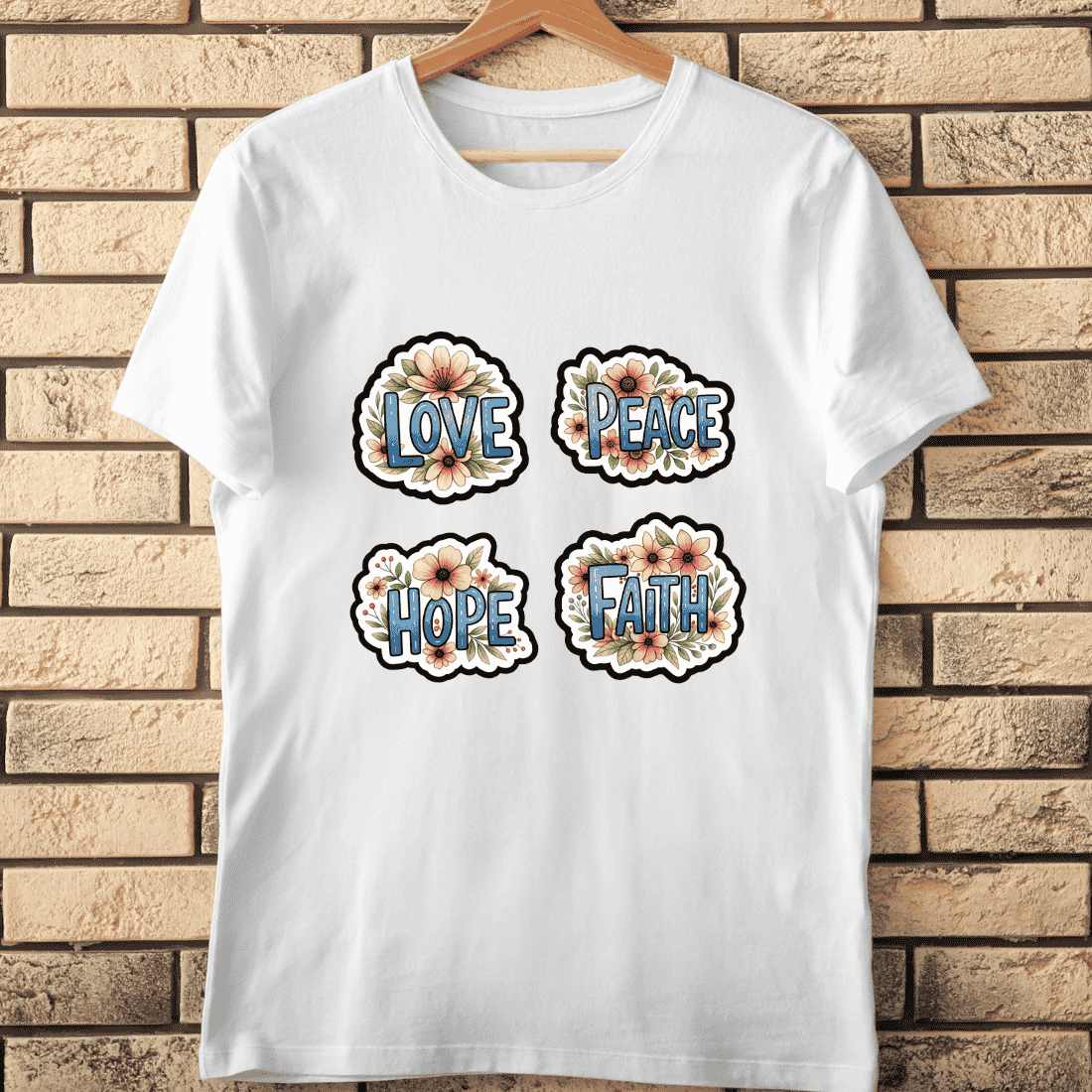 Groovy Inspirational Quotes T-Shirt Design cover image.