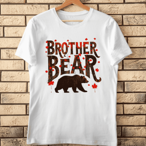 Brother Bear Woodland T-Shirt Design cover image.