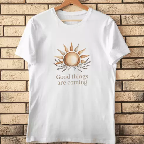 Inspirational Sun T-Shirt Design cover image.