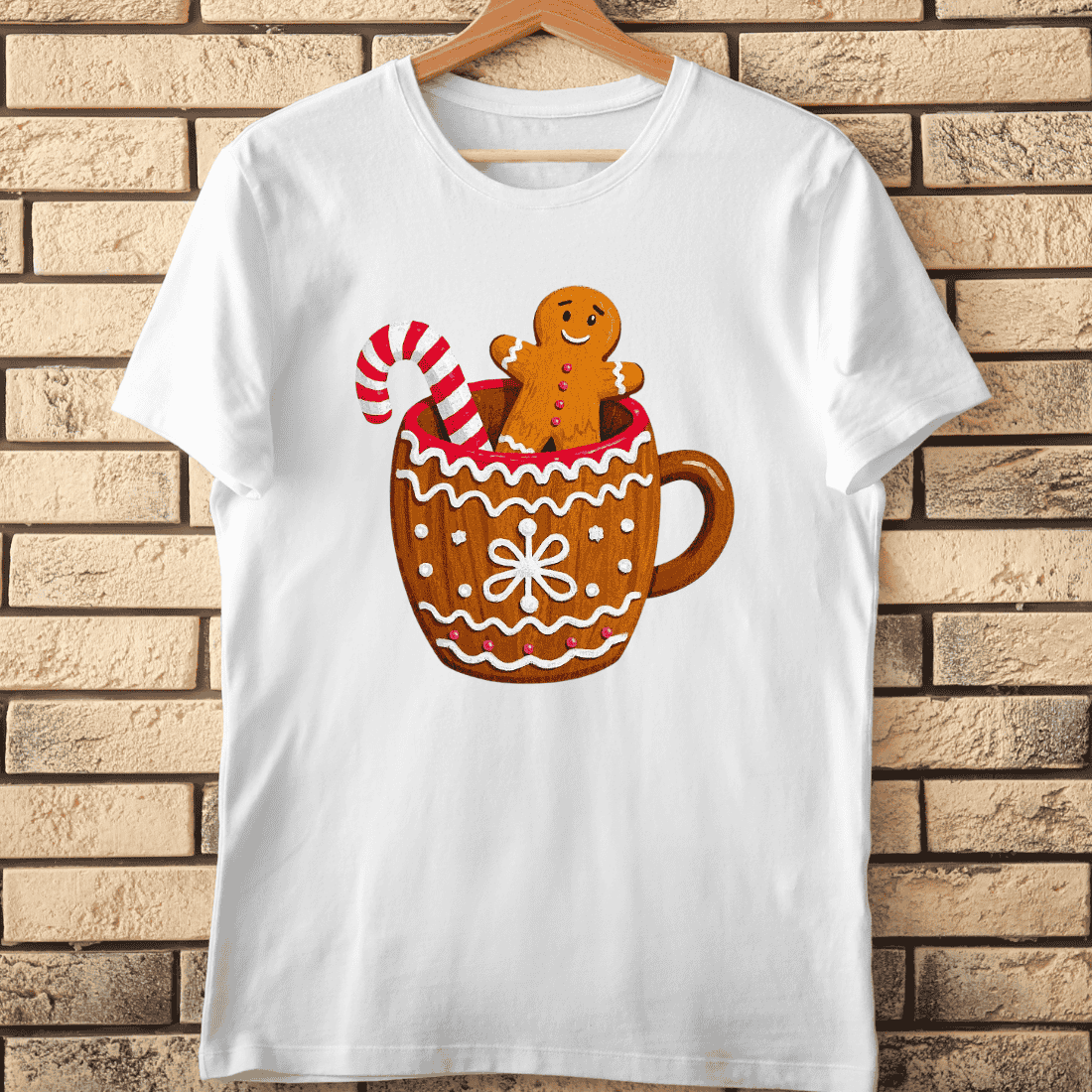 Holiday Drink Mug T-Shirt Design cover image.