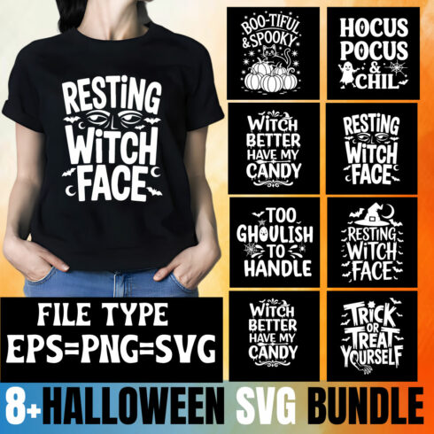 8+ Halloween SVG Bundle – Spooky, Fun & Creepy Designs for Cricut & Merch cover image.