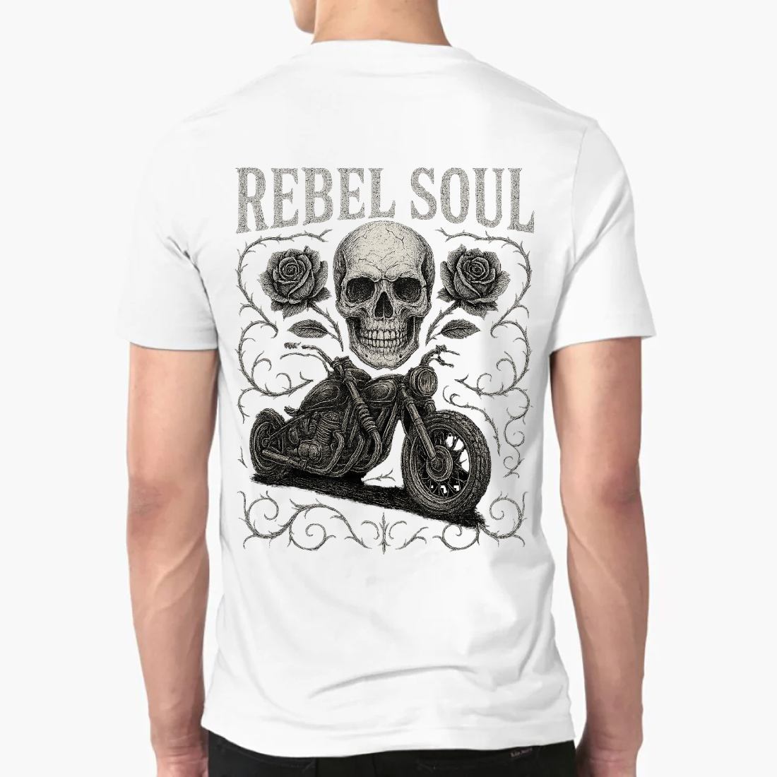 REBEL SOUL T-shirt design preview image.