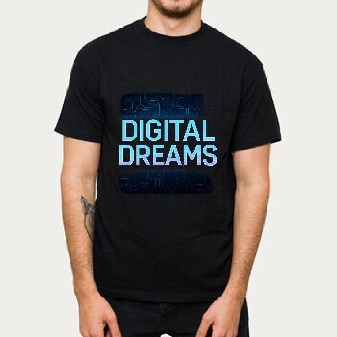 DIGITAL DREAMS T-shirt design cover image.