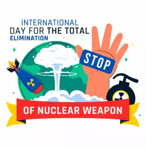 10 Total Elimination of Nuclear Weapon Illustration cover image.