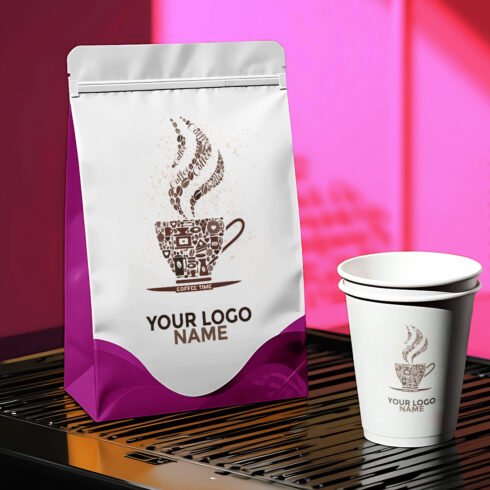 Paper Bag and Cup Mockup cover image.
