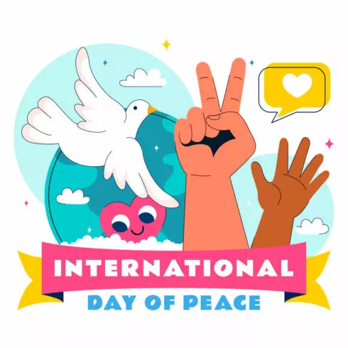 10 International Peace Day Illustration cover image.