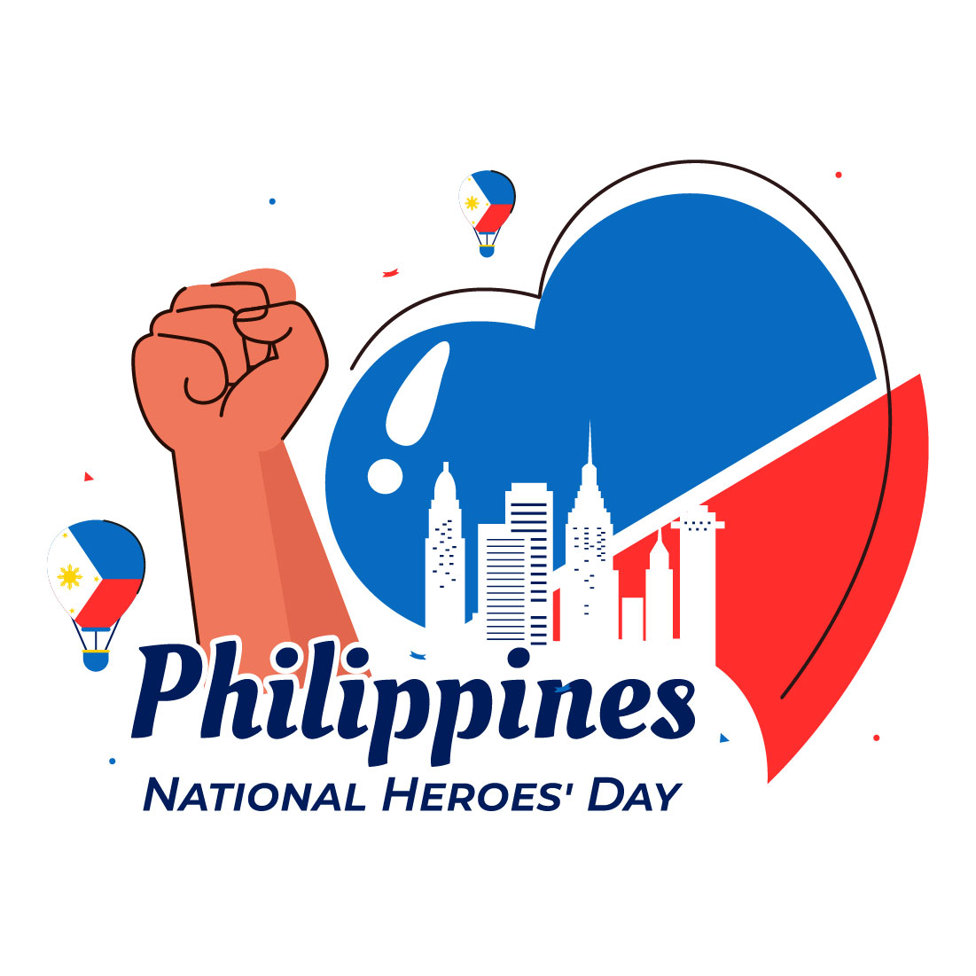 10 Philippines Heroes Day Illustration preview image.