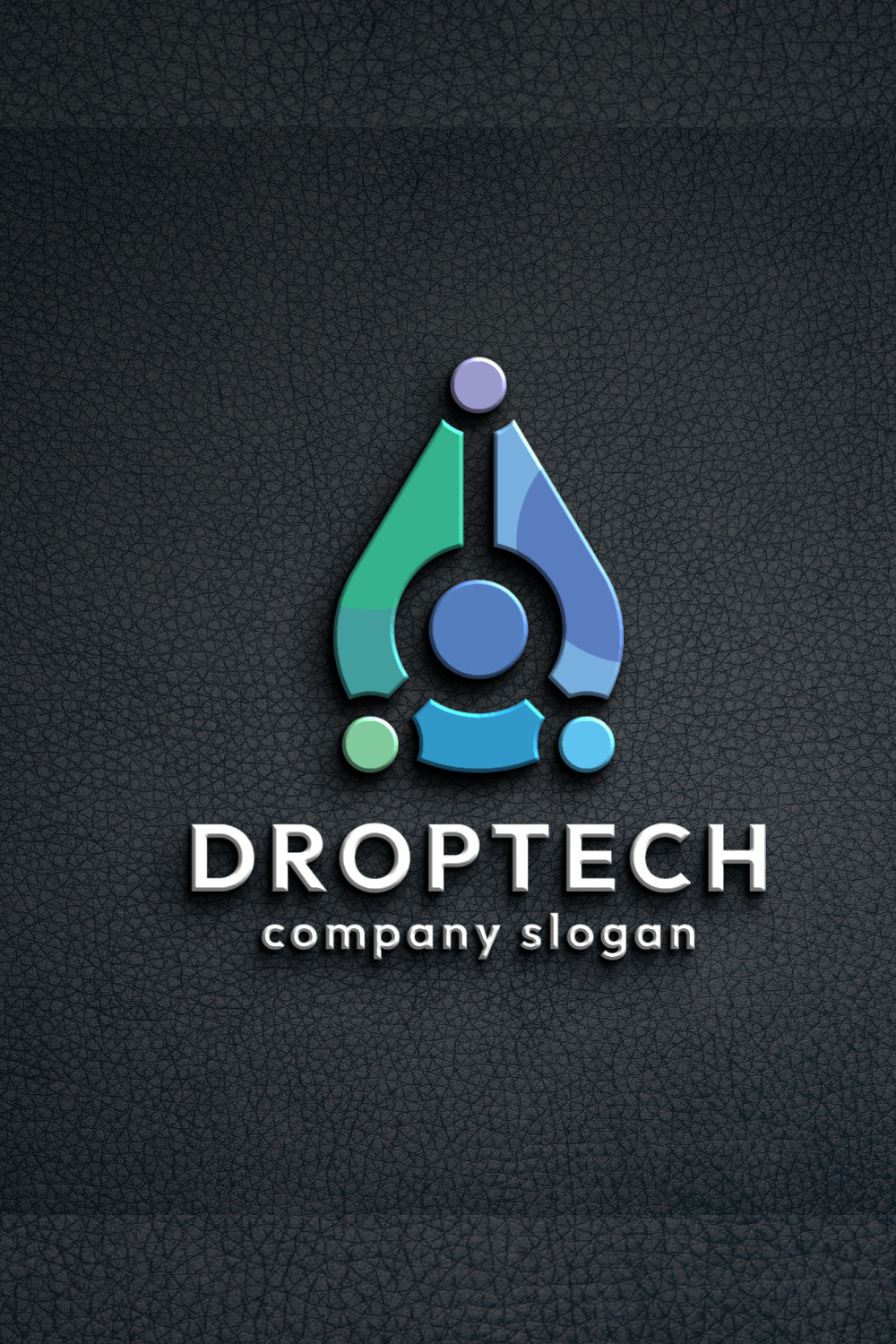 Drop Technology System Logo pinterest preview image.