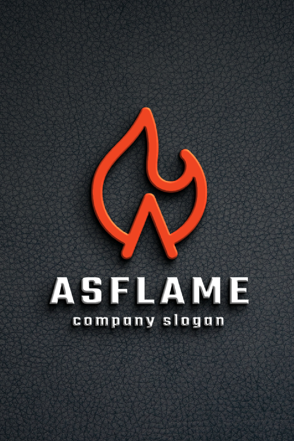 Asflame Letter A Logo pinterest preview image.