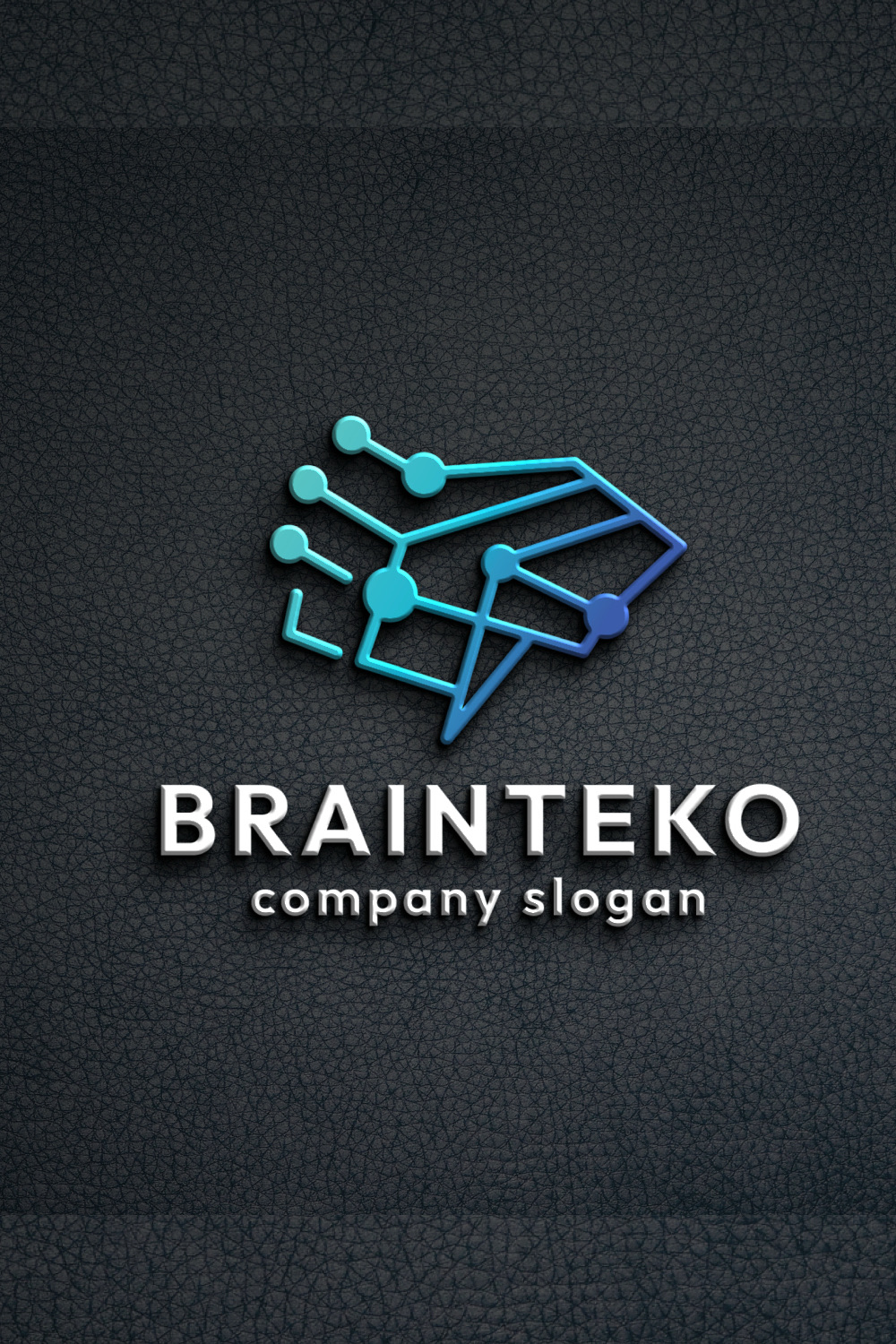 Brain Technology System Logo pinterest preview image.