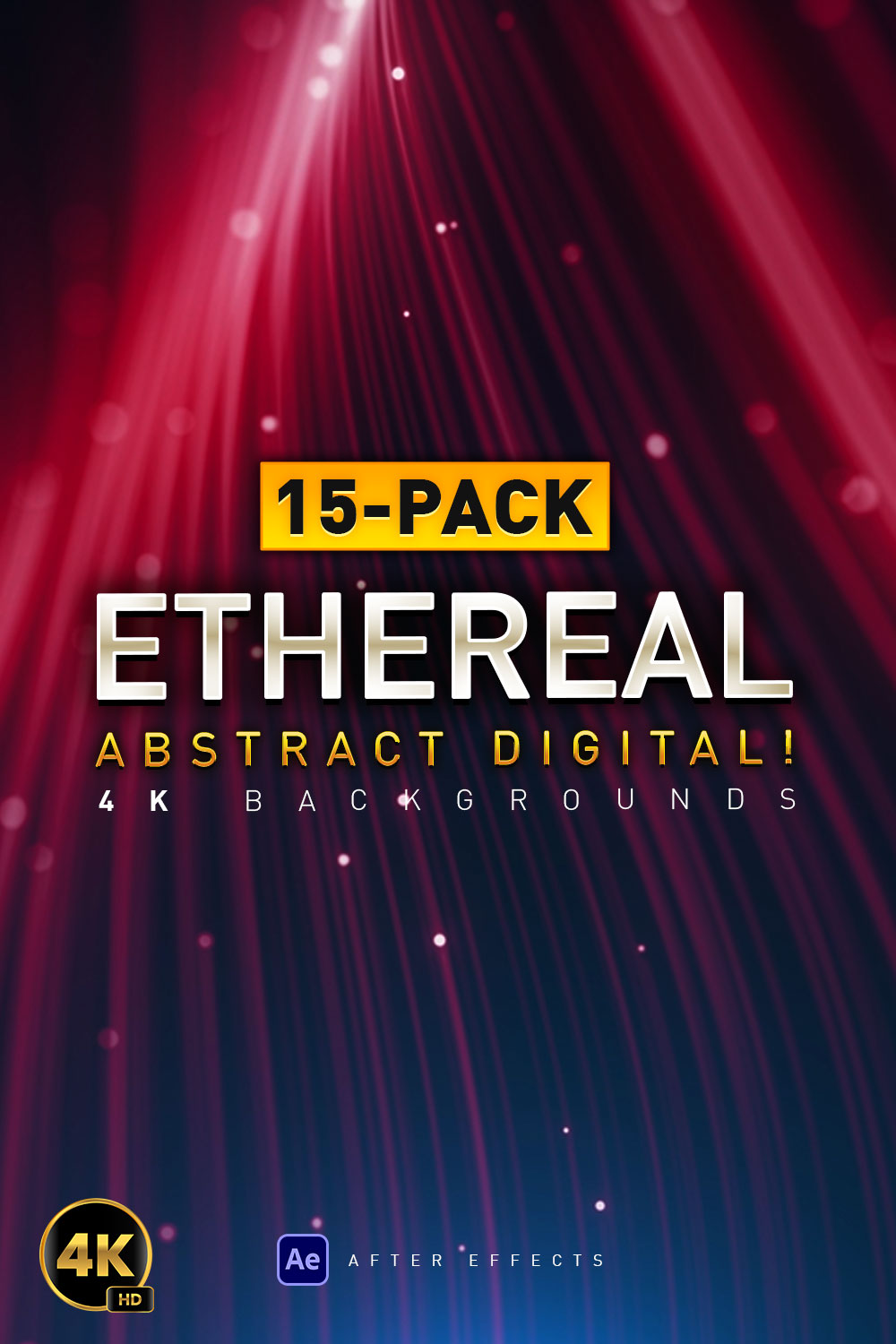 15-Pack Edition: Ethereal Magic Digital 4K Backgrounds! pinterest preview image.