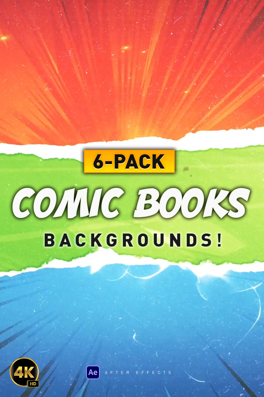 Grunge Comic Books Backgrounds | Awesome 6-Pack Collection! pinterest preview image.