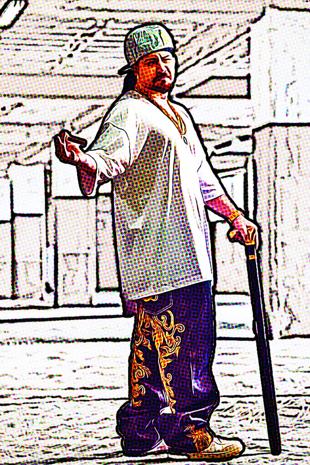 GTA Cartoon Art Photoshop Action pinterest preview image.