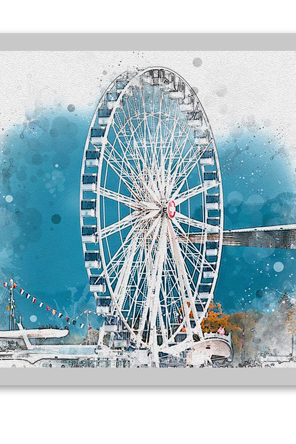 Canvas Drawing Art Photoshop Action pinterest preview image.