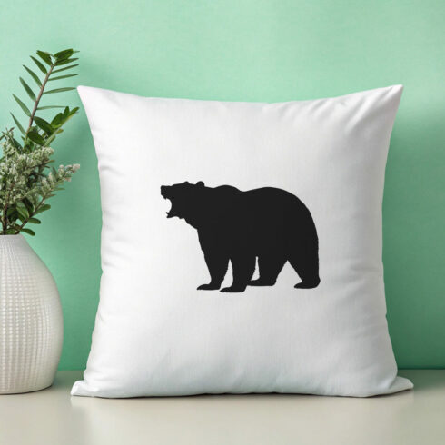 Wild Bear Silhouette Wildlife Animal Vector cover image.