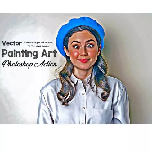 Vector Painting Art Photoshop Action cover image.