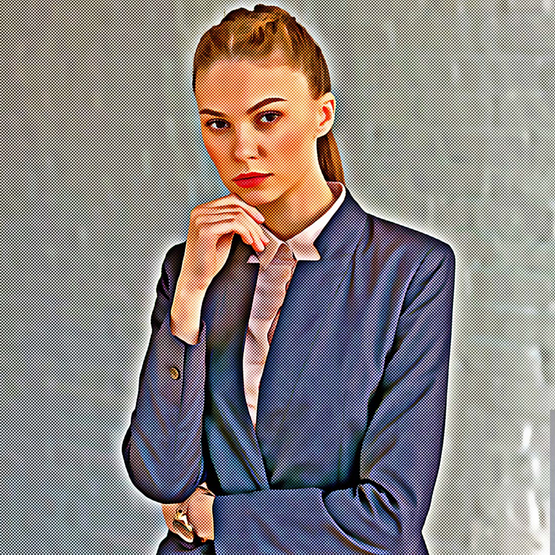 Vector Painting Art Photoshop Action preview image.