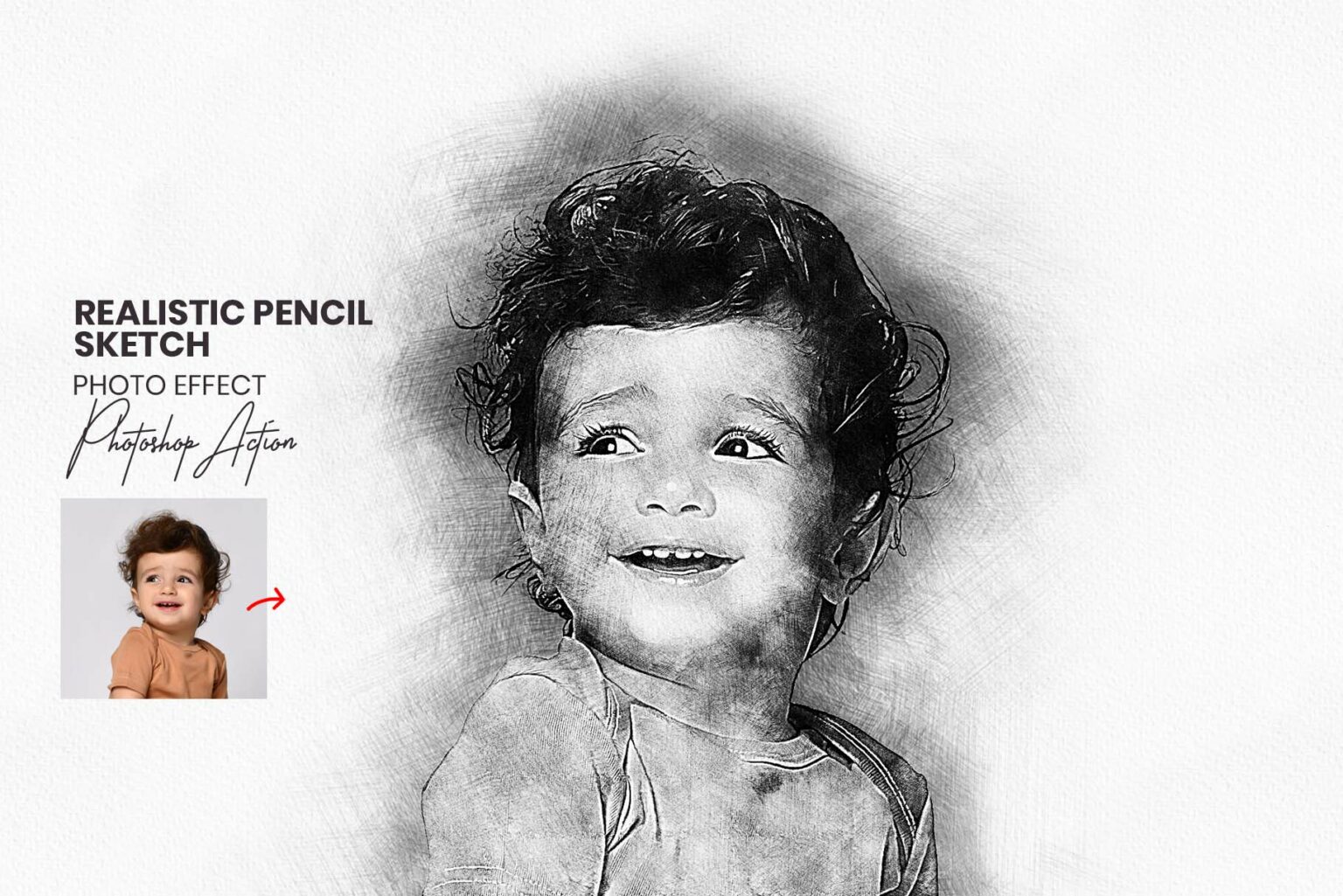 Realistic Pencil Sketch - MasterBundles