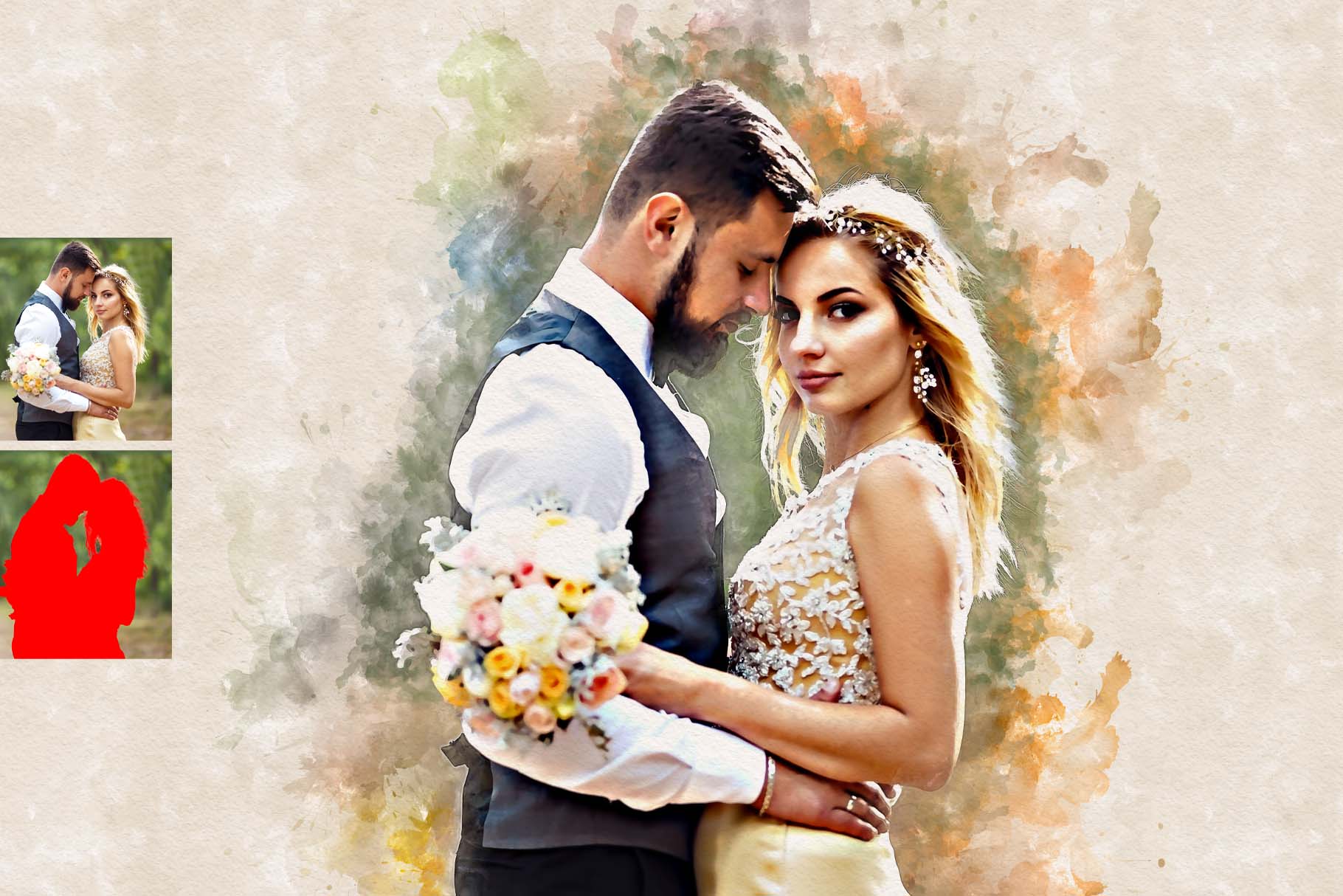 realistic watercolor effect action 11 405