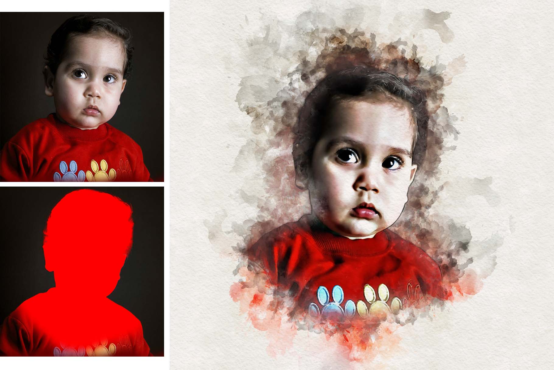 realistic watercolor effect action 15 103