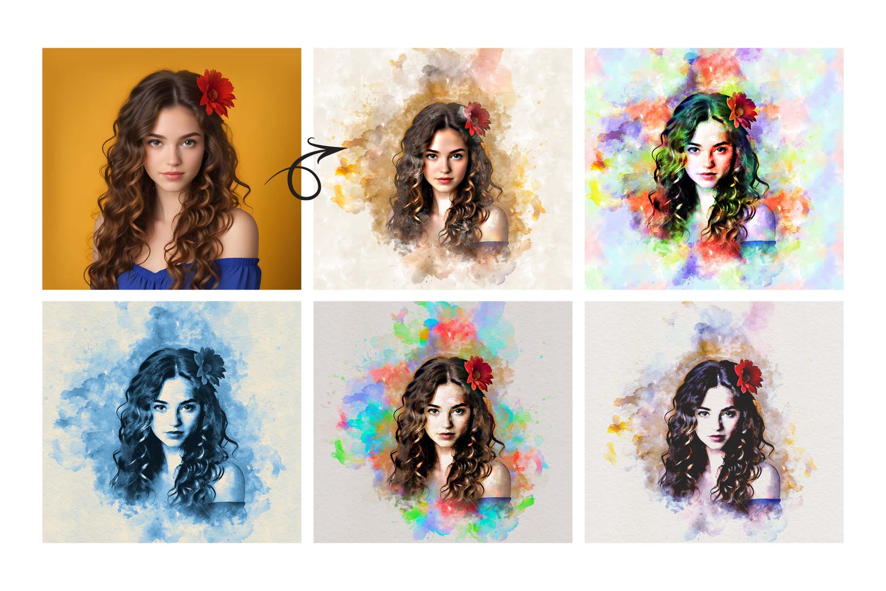 realistic watercolor effect action 2 101