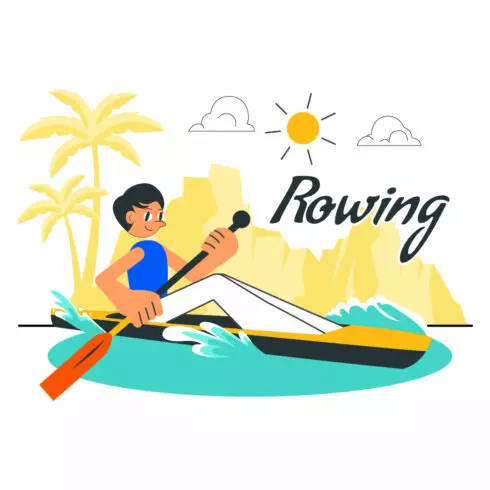 10 Rowing and Canoeing Illustration cover image.