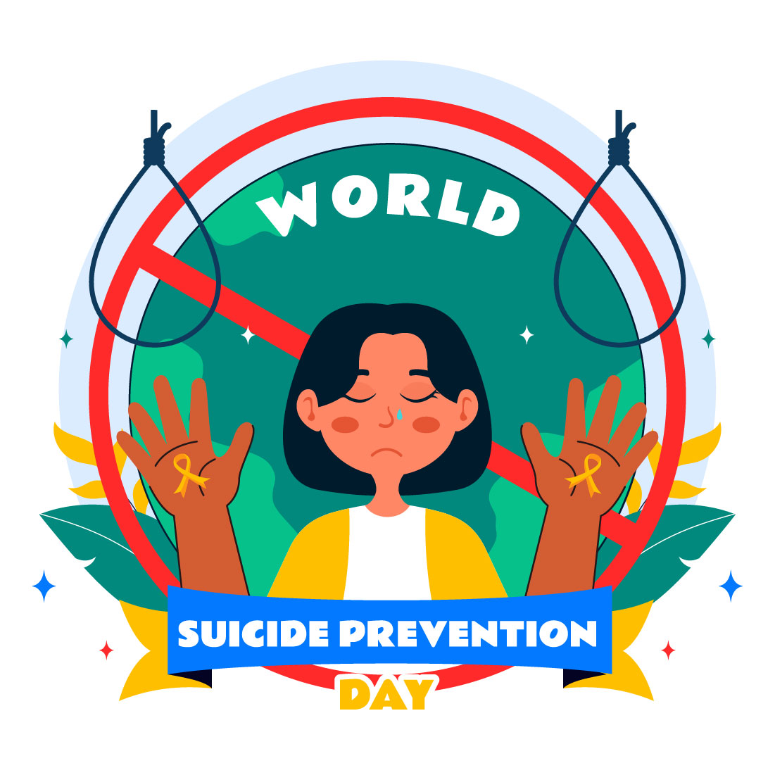 10 World Suicide Prevention Day Illustration cover image.