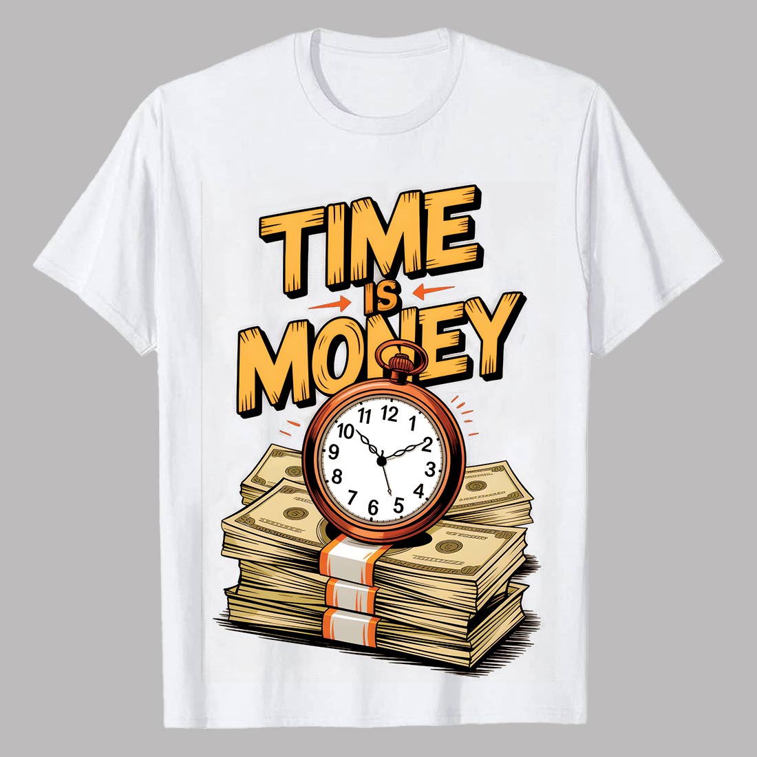 2 Design Time Is Money” clock and cash design Time Is Money Clock Cash Quote Design Graffiti motivation T shirt PNG File cover image.