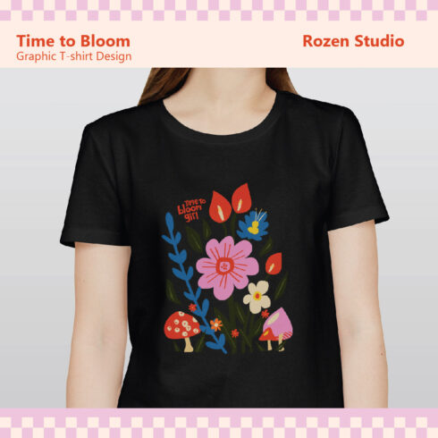Flower Bloom Graphic Tshirt cover image.
