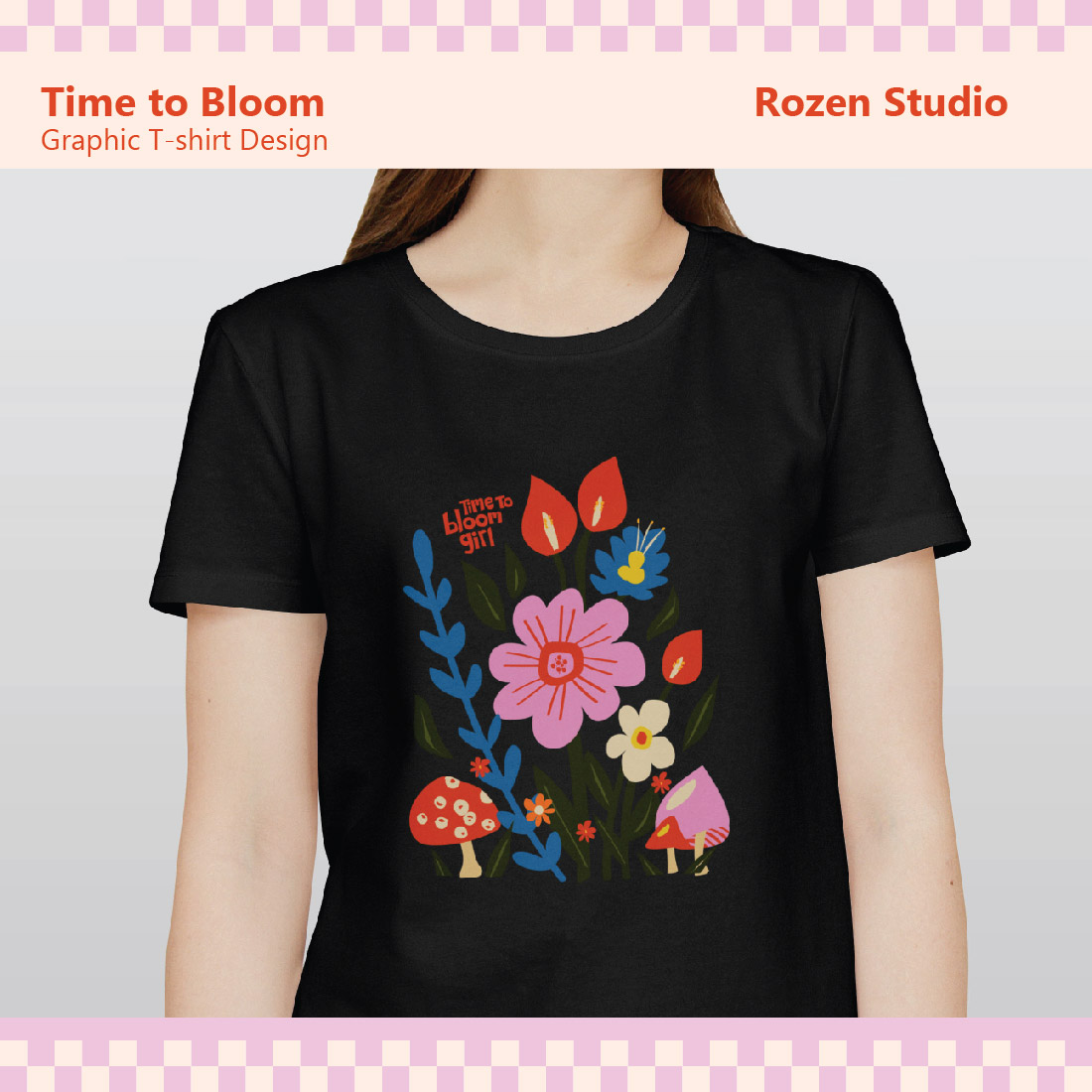 Flower Bloom Graphic Tshirt cover image.