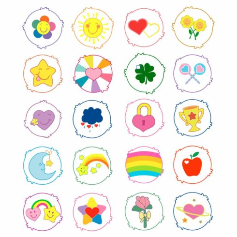 20 Cute Care Bears SVG Bundle | Kawaii Bear Clipart for Cricut & Sublimation cover image.