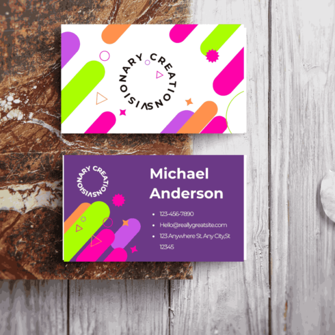 business card for real estate, makeup artisrt, photography, modern business card cover image.