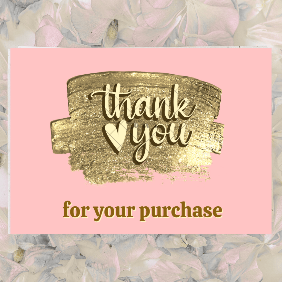 beautiful thankyou for your purchase card cover image.