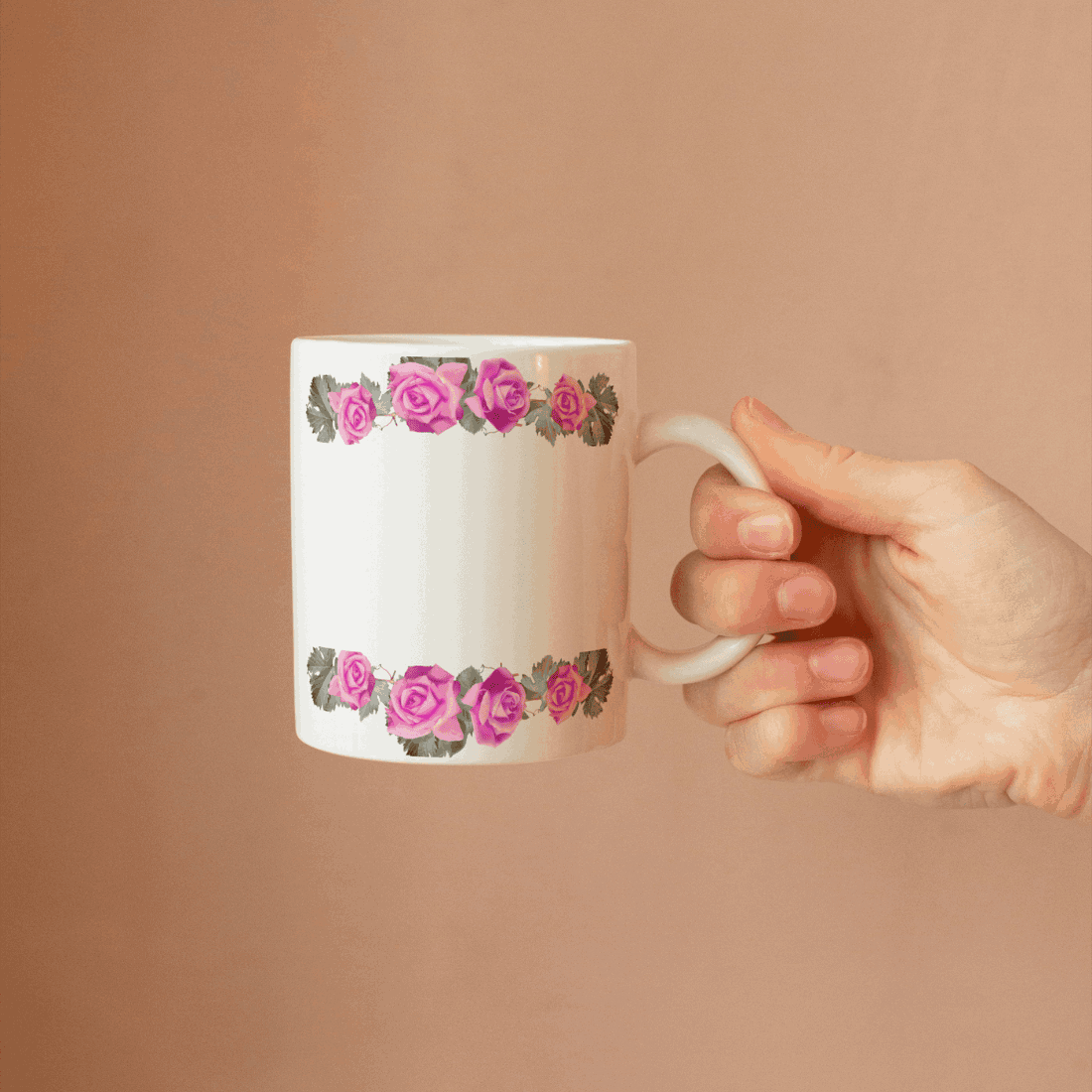 Stylish beautiful coffee mug mockups cover image.