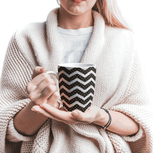 Elegant eye catching mug mockups cover image.