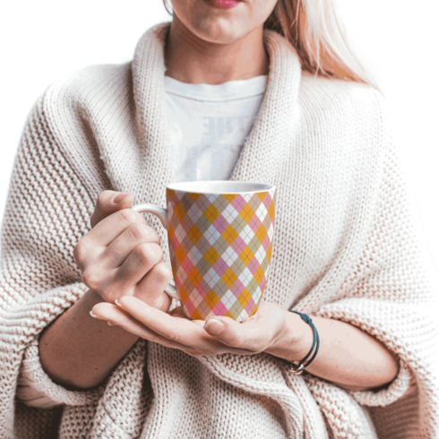 Stylish eye catching coffee mug mockups cover image.