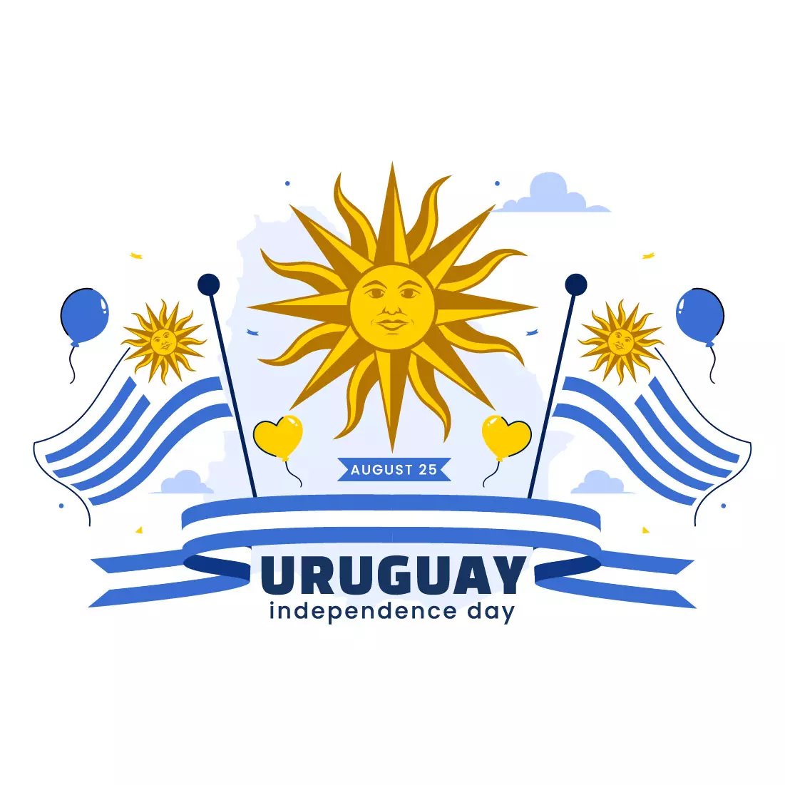 10 Uruguay Independence Day Illustration cover image.