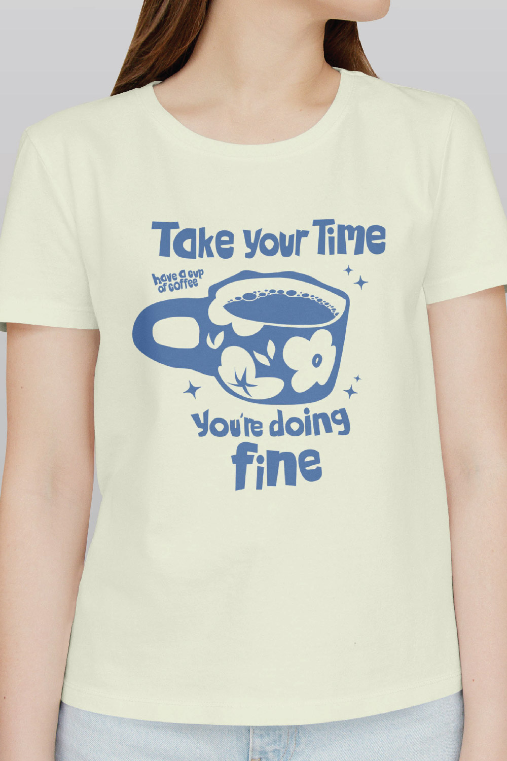 Doing Fine Graphic Tshirt pinterest preview image.