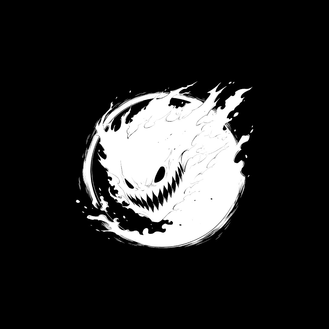Monster Character Illustration For Your T-Shirt Design preview image.