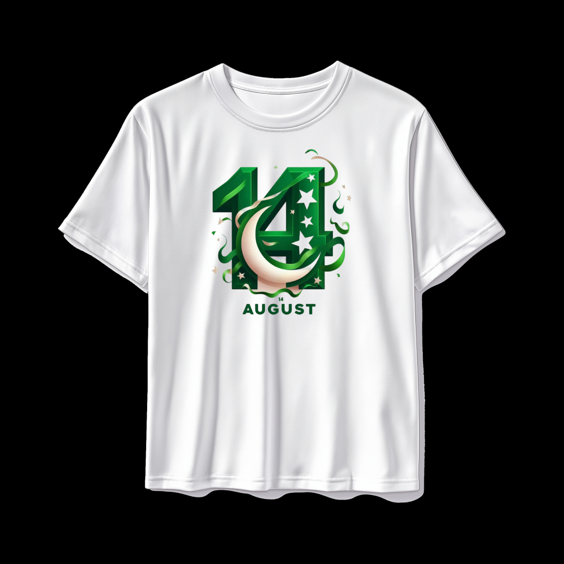 Pakistan Independence Day 14 August T Shirt Design cover image.