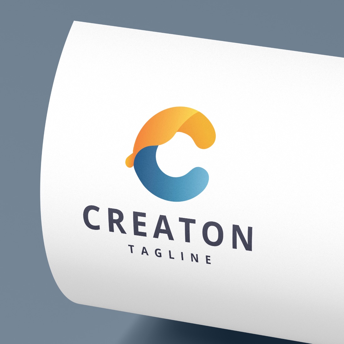 Abstract Flowing C Letter Logo cover image.