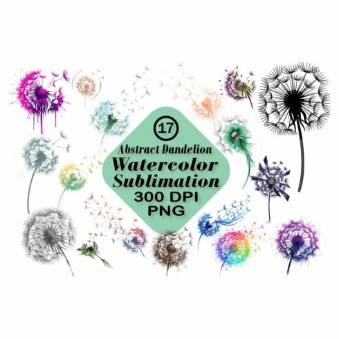 Dandelion Watercolor Sublimation cover image.