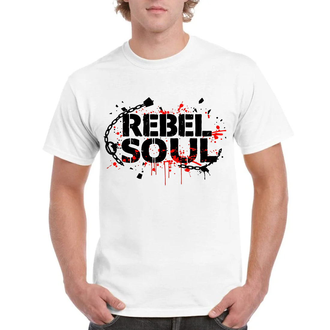 Rebel Soul Graffiti Splatter Art Street T-Shirt cover image.