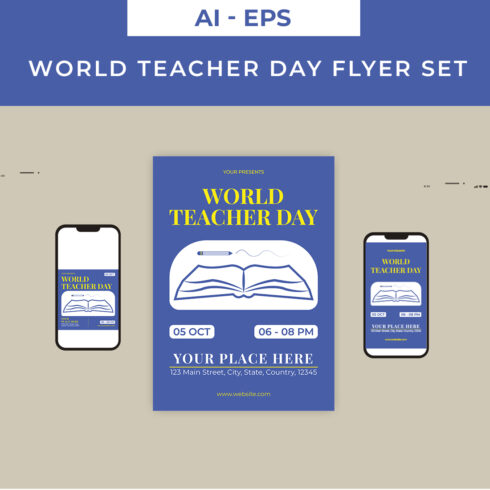 World Teacher Day Flyer Set cover image.