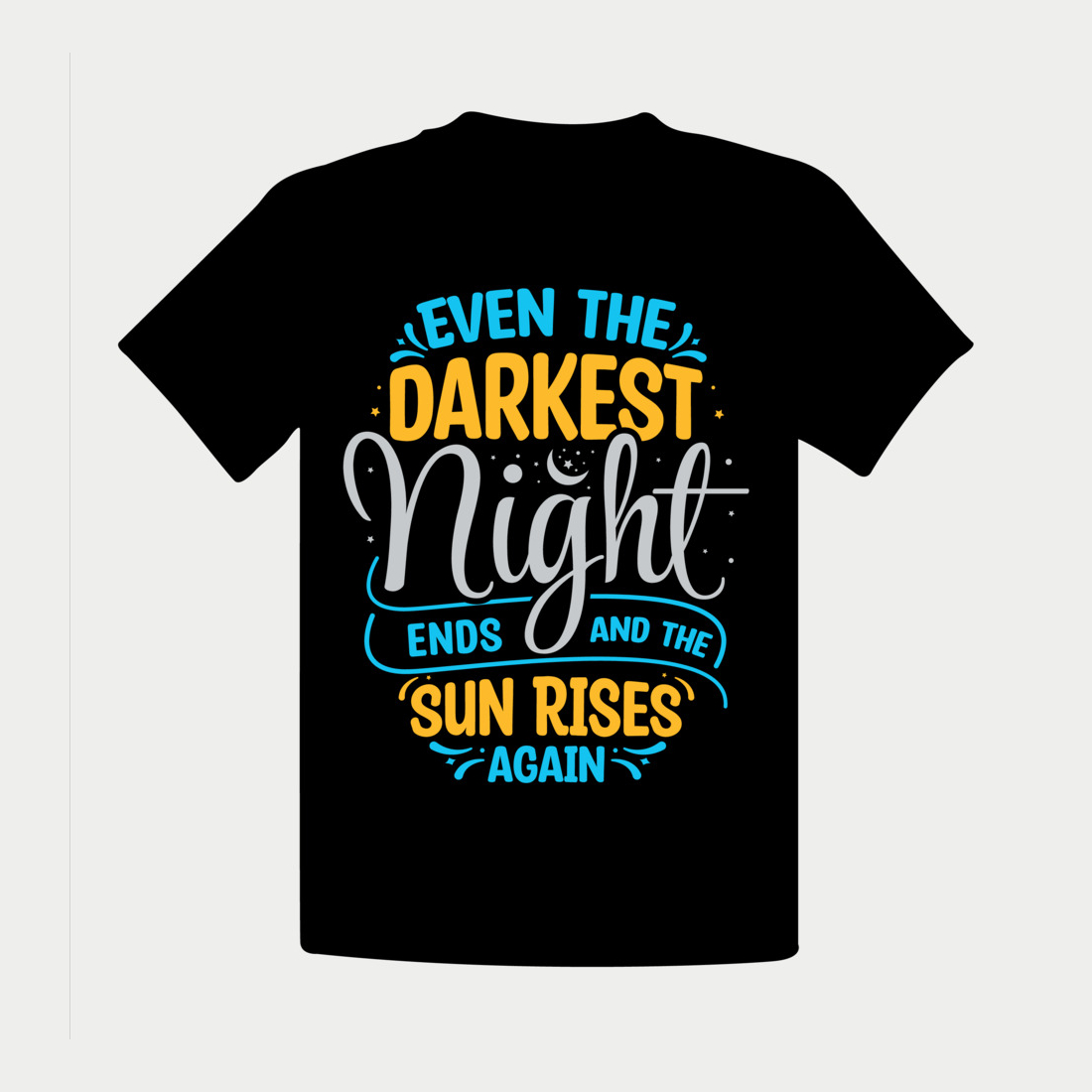 Inspirational T shirt Design preview image.