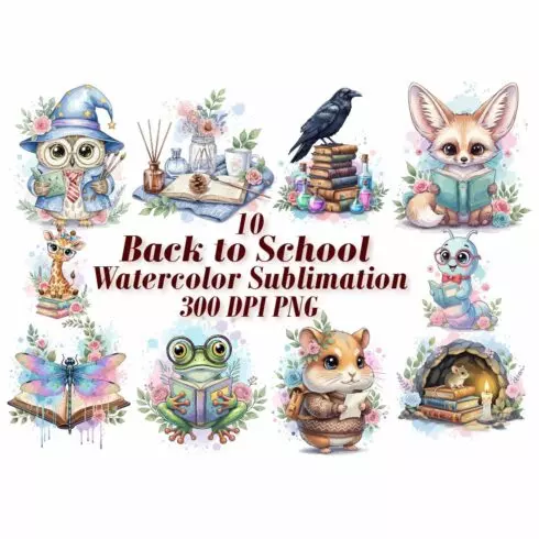 Magic School Watercolor Sublimation cover image.