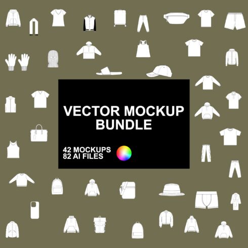 Vector Clothing Mockups Bundle cover image.