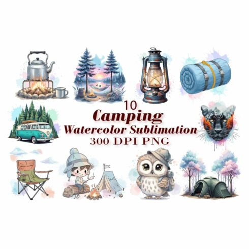 Watercolor Sublimation Camp Vibes cover image.