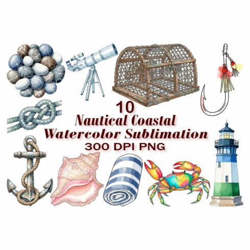 Oceanic Treasures Watercolor Sublimation cover image.