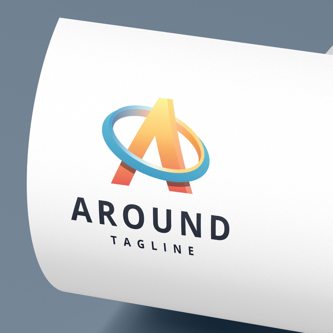 AROUND Circular Orbit A Letter Logo cover image.